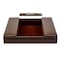 Dacasso Chocolate Brown Leatherette Enhanced Conference Room Organizer AG-3390 - alternate 5